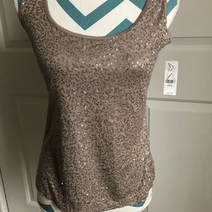 NWT Sequined shirt XS, fits sz 0-4